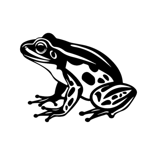 Frog Silhouette Vector Illustration