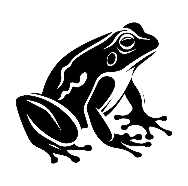 Frog Silhouette Vector Illustration