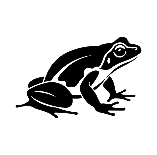 Frog Silhouette Vector Illustration