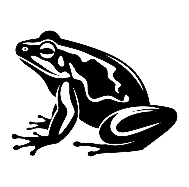 Frog Silhouette Vector Illustration