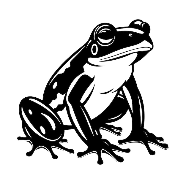 Frog Silhouette Vector Illustration