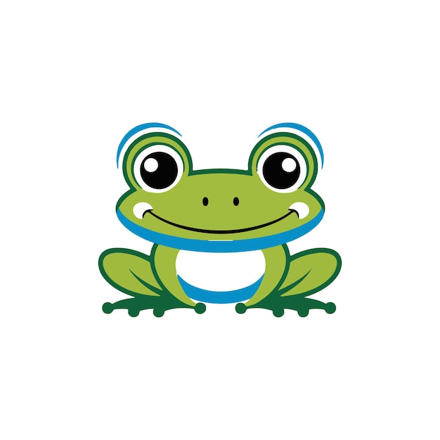 frog vector art illustration