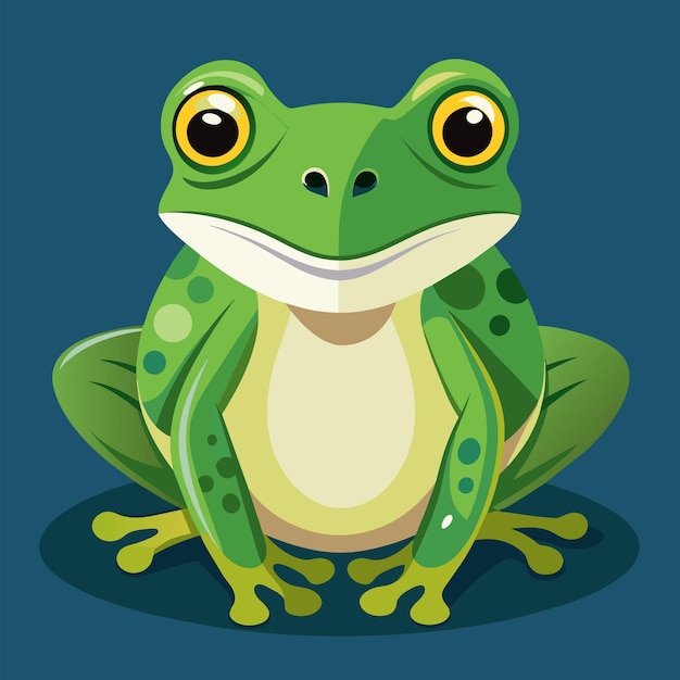 Vector frog vector beautiful frog vector