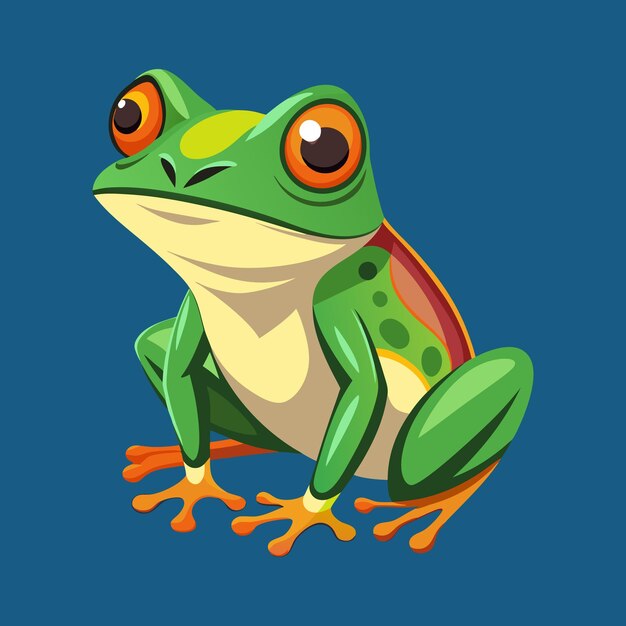 Vector frog vector illustration design art frog free for you