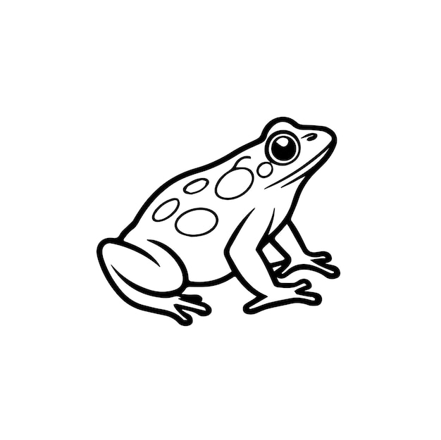 a frog with spots on its face and a white background