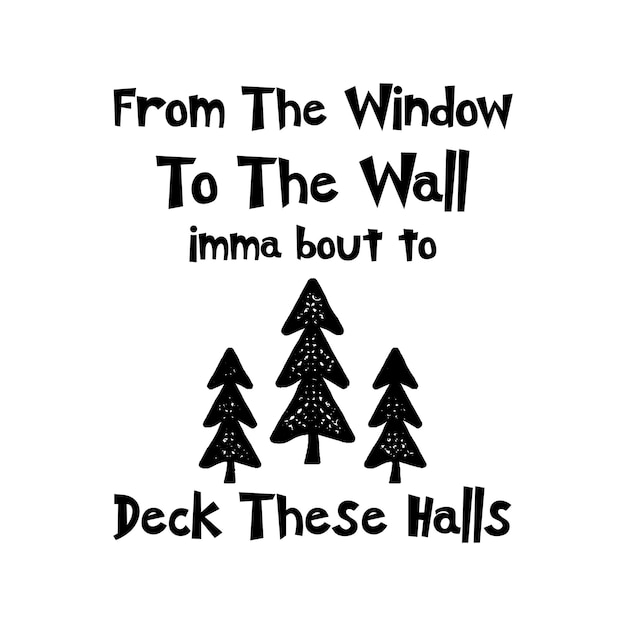 From the window to the wall Christmas Design