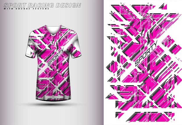 Front racing shirt design Sports design for racing cycling jersey game vector