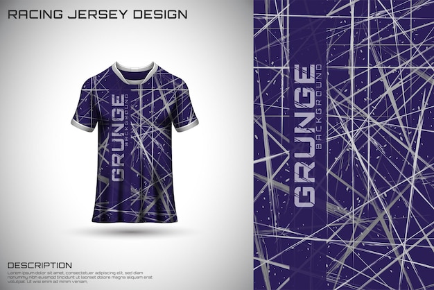 Front racing shirt design Sports design for racing cycling jersey game vector