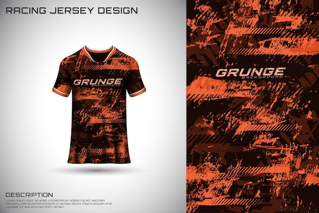 Front racing shirt design Sports design for racing cycling jersey game vector