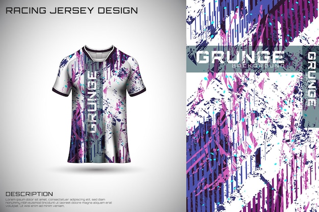 Front racing shirt design Sports design for racing cycling jersey game vector