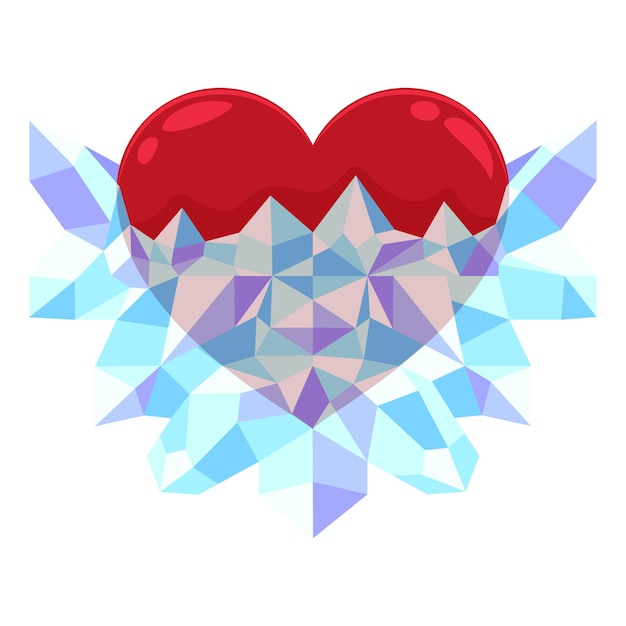 Vector frosting heart