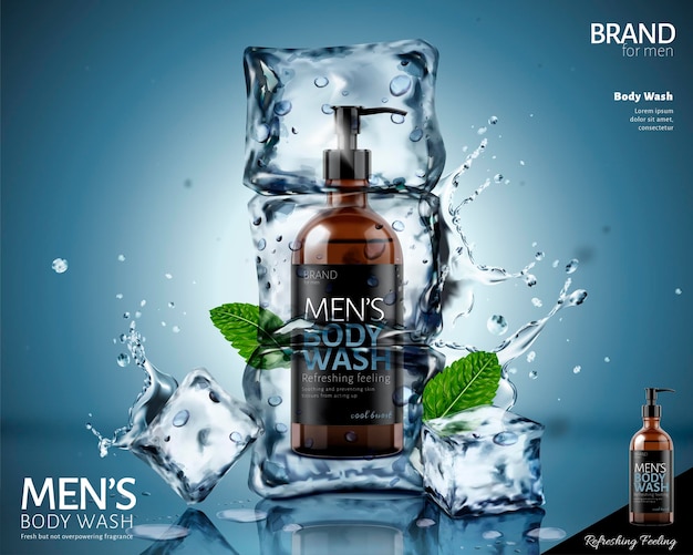 Frozen body wash ads