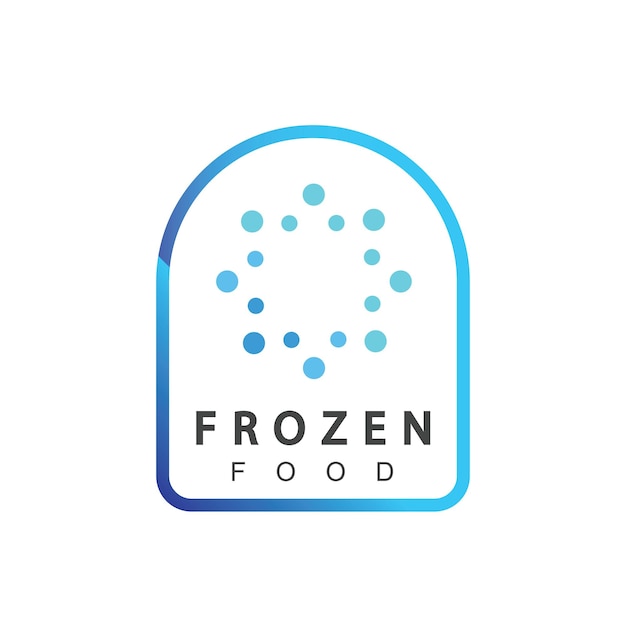 Frozen Product Logo Design Template