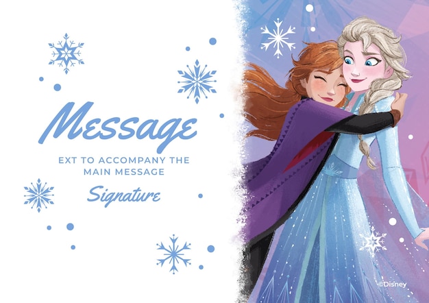 Frozen Thank you Card