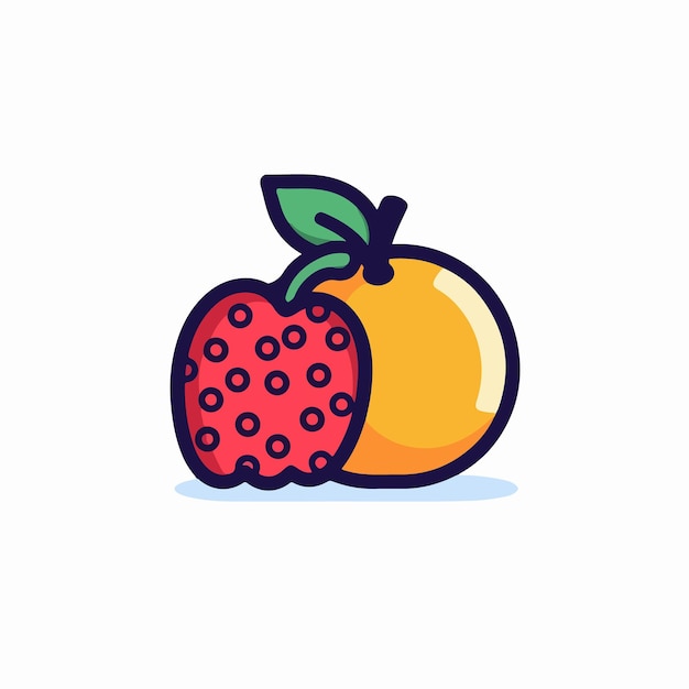 Fruit icon illustration design for a fruit and vegetable store