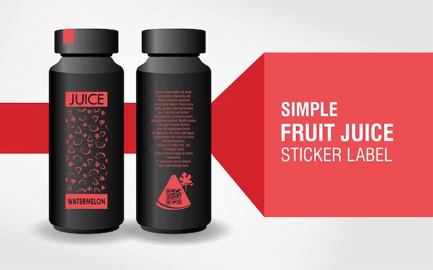 fruit juice label design