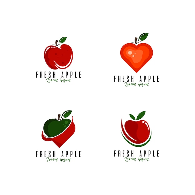 Fruit logo set