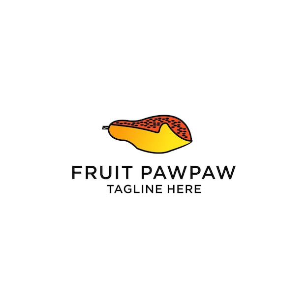 Fruit pawpaw logo icon design