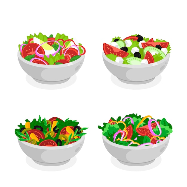 Fruit and salad bowls