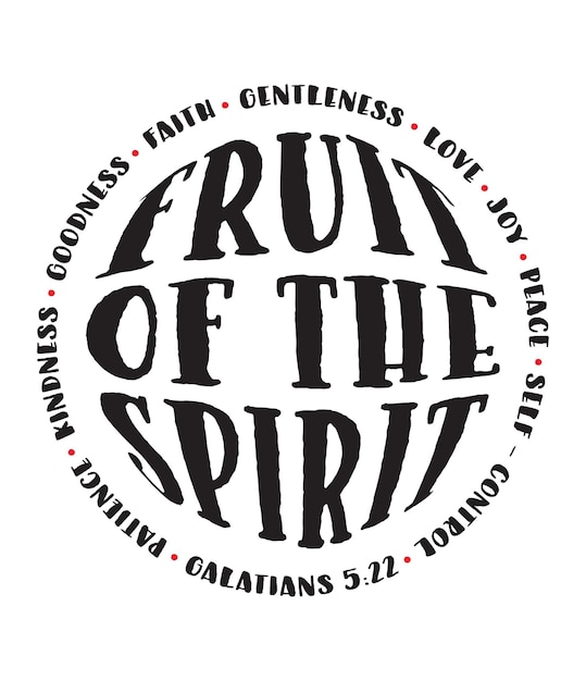 fruit of the spirit bible verse gospel design