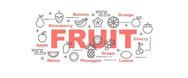 fruit vector banner