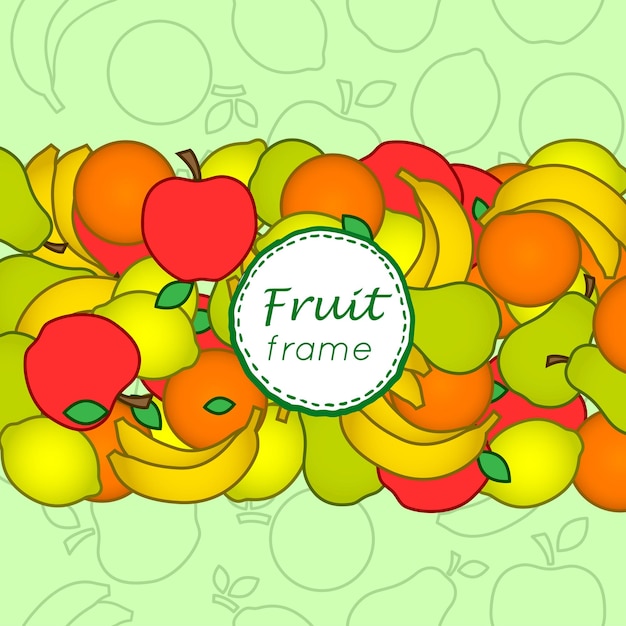 Fruit vector frame