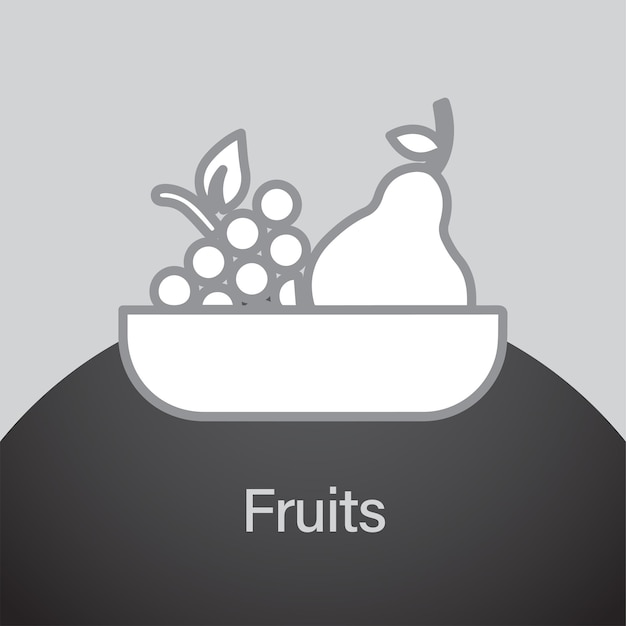 fruit vector icon design