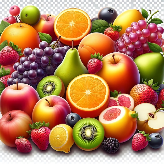 Vector fruits background vector art with shallow depth of field