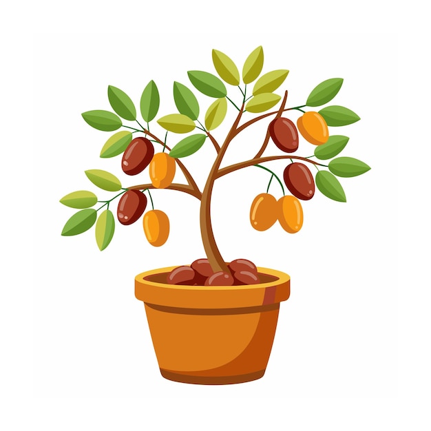 Fruits concept vector illustration