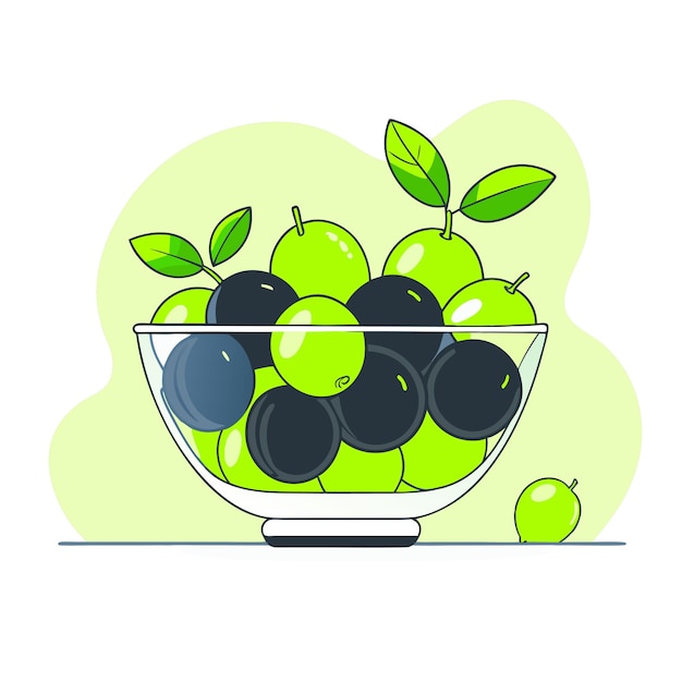 Fruits concept vector illustration