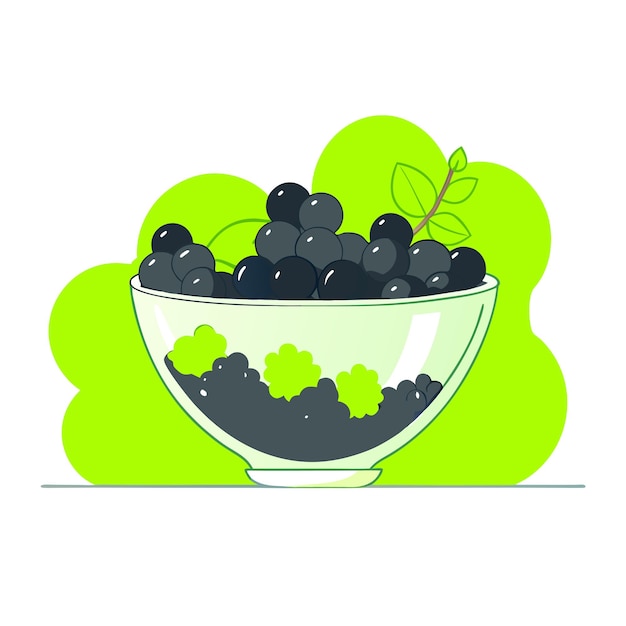 Fruits concept vector illustration