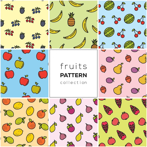 Fruits pattern collection