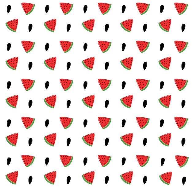 Fruits pattern with watermelon