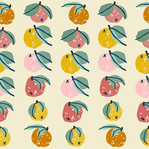 Fruits seamless pattern for wallpapers textiles papers fabrics web pages card printing