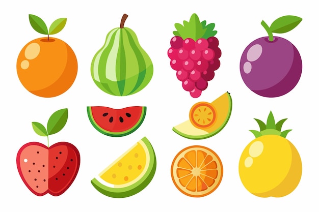 Fruits Vector icon Art Illustration