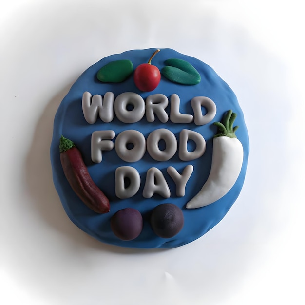 Vector fruits vegetables world food day