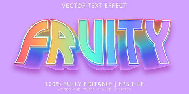 Fruity Colorful Text Effect