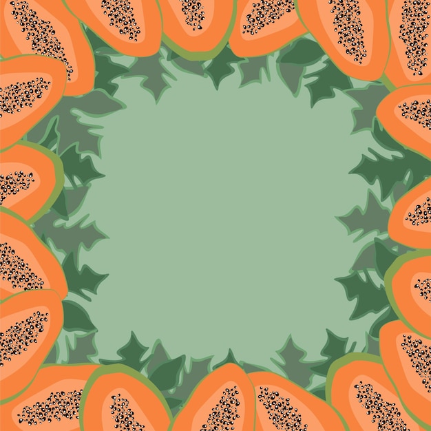 Fruity design with papaya