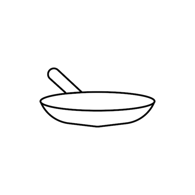 Frying pan icon vector