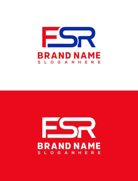 FSR Initial Letter Logo Design company branding FSR icon Design