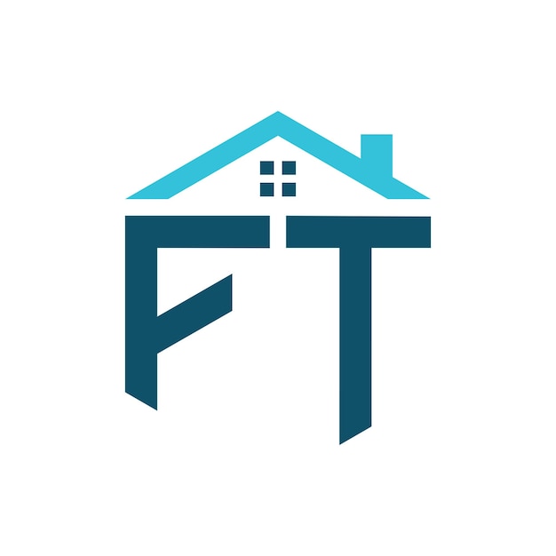 FT House Logo Design Template Letter FT Logo for Real Estate Construction or any House Related Business