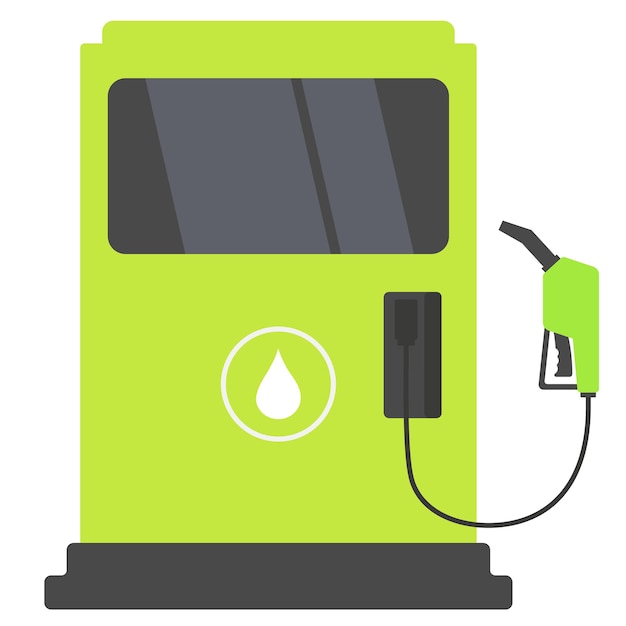 Fuel Diesel Dispenser Vector Flat