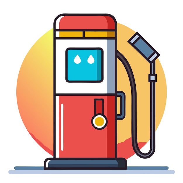 Vector fuel pump clipart vector art and illustration