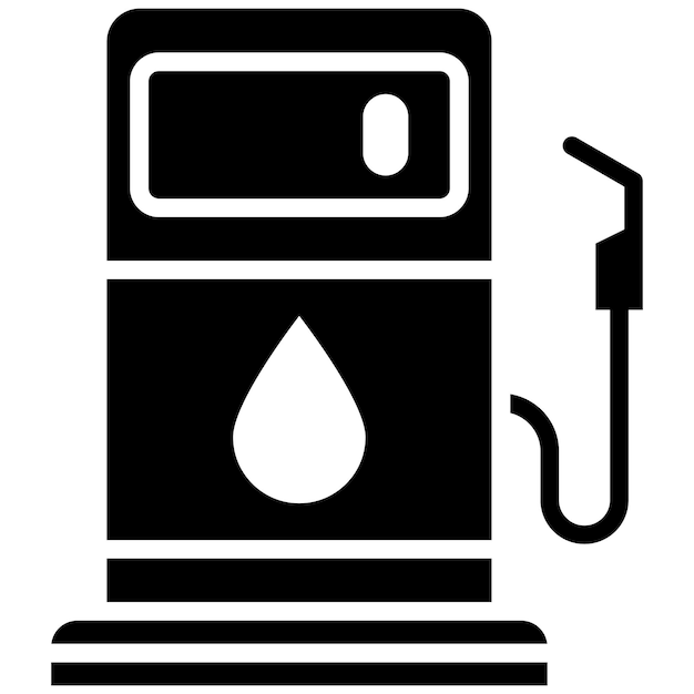 Fuel Station Vector Illustration Style