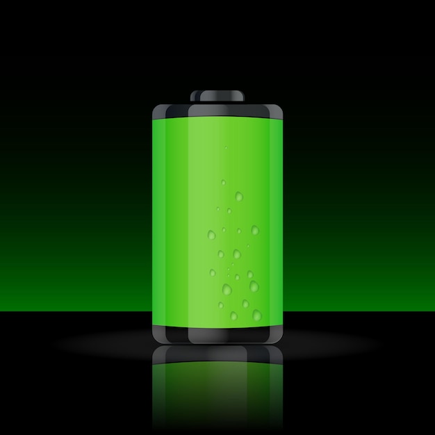 Full battery indicator. isolated on background. Vector illustration. Eps 10.