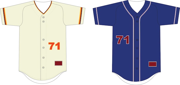 Full Button Front Baseball Jersey