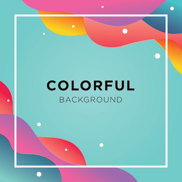 Vector full color fluid background