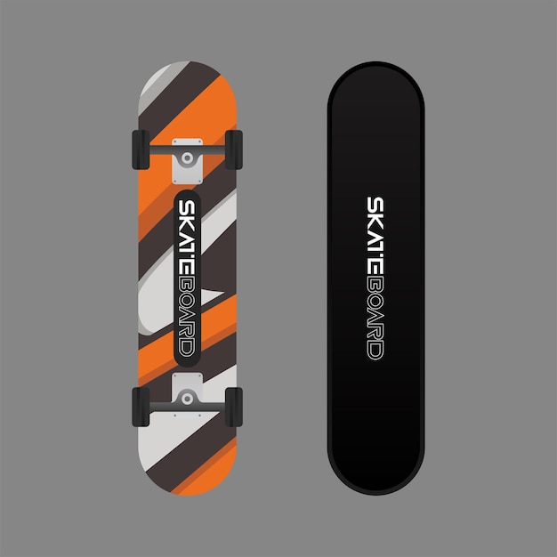 Full color skateboard design with elegant design