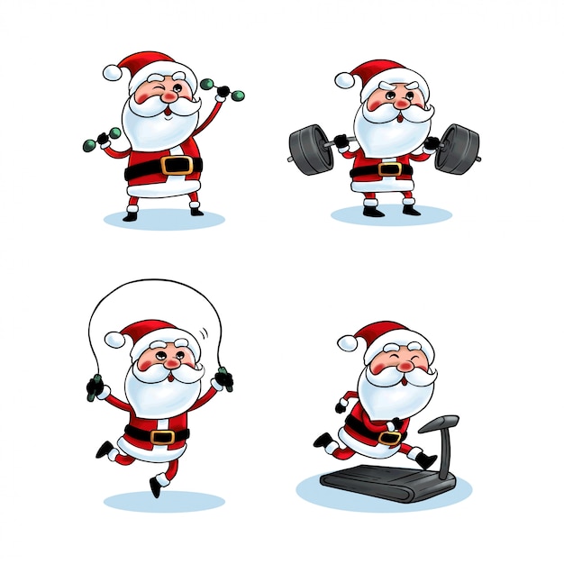 Full Colors   Illustration Santa Sports