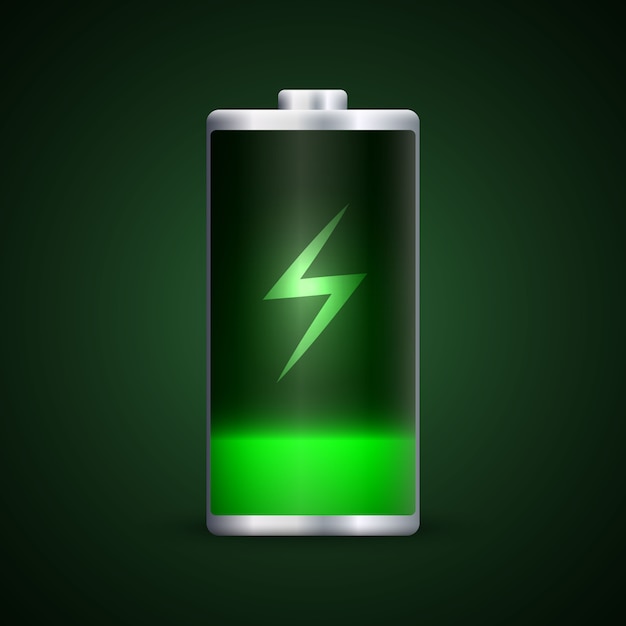 Full energy battery charge.